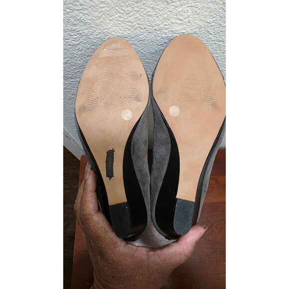 Julianne Hough For Sole Society Nila Women's 8.5BGray Knee-High Suede Wedge Boot - Picture 8 of 12